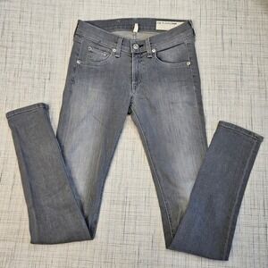 Rag & Bone Gray Wash Skinny Jeans‎ Denim Pants Women's Size 24